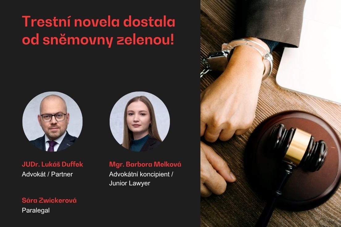 Trestní novela dostala od sněmovny zelenou