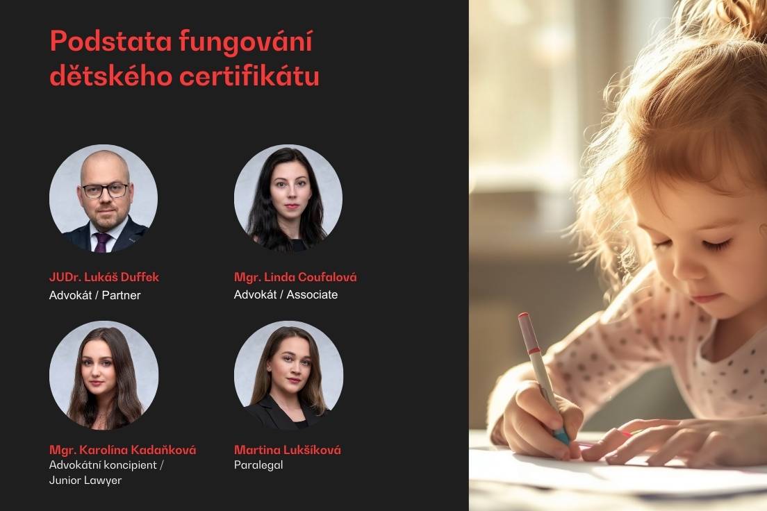 Podstata fungov&aacute;n&iacute; dětsk&eacute;ho certifik&aacute;tu